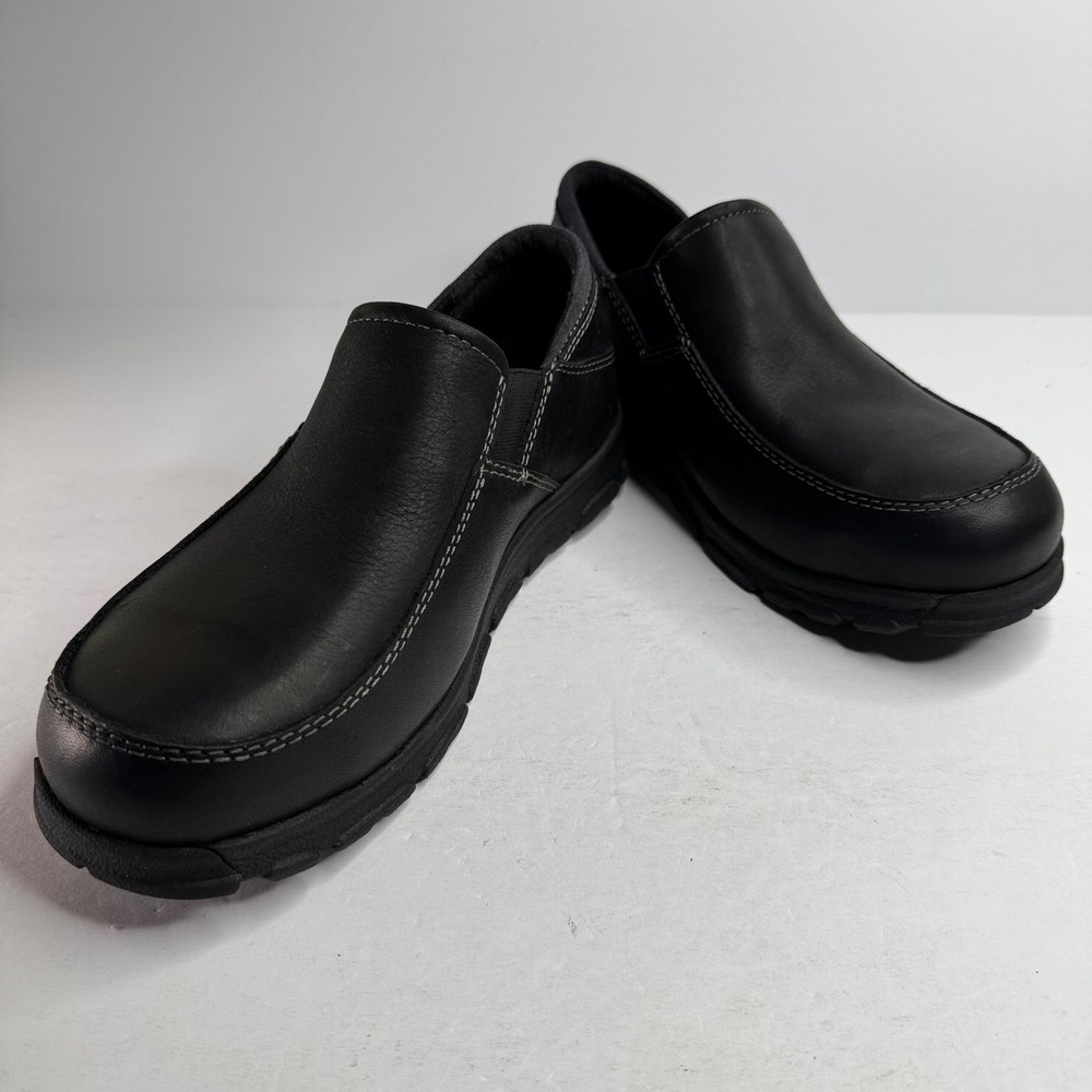 Carolina CA5672 Womens Black Leather Slip On Work Shoes Oil Slip Resistant 8 W - Picture 6 of 7